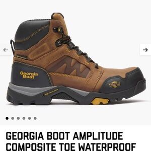 Georgia Boot Amplitude Composite Toe Waterproof Boot - Brown and Black